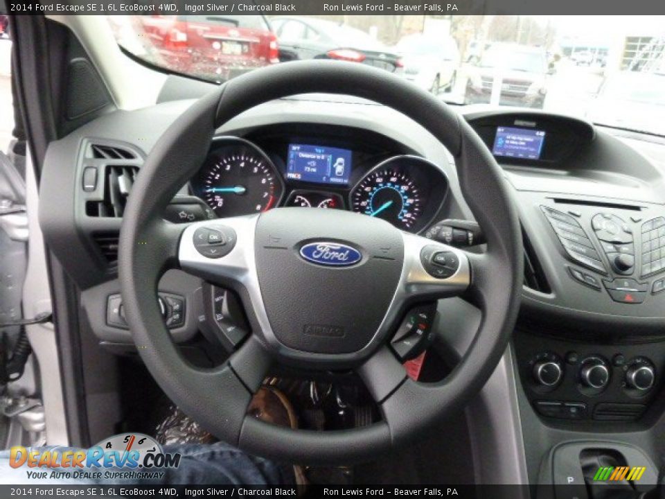 2014 Ford Escape SE 1.6L EcoBoost 4WD Ingot Silver / Charcoal Black Photo #19