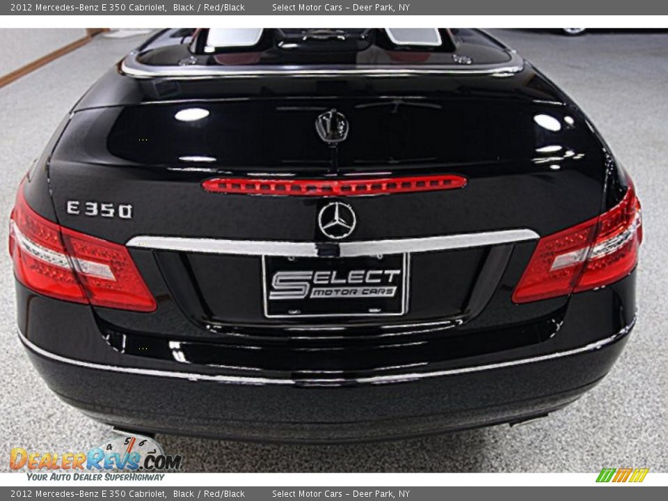 2012 Mercedes-Benz E 350 Cabriolet Black / Red/Black Photo #6