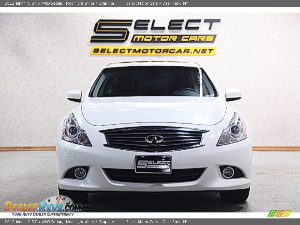 2012 Infiniti G 37 x AWD Sedan Moonlight White / Graphite Photo #2