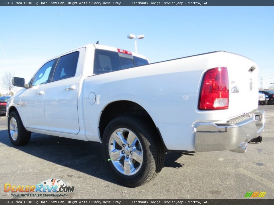 2014 Ram 1500 Big Horn Crew Cab Bright White / Black/Diesel Gray Photo #2