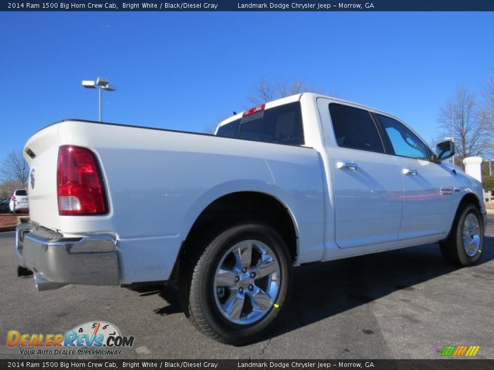 2014 Ram 1500 Big Horn Crew Cab Bright White / Black/Diesel Gray Photo #3