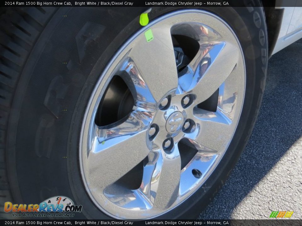 2014 Ram 1500 Big Horn Crew Cab Bright White / Black/Diesel Gray Photo #5