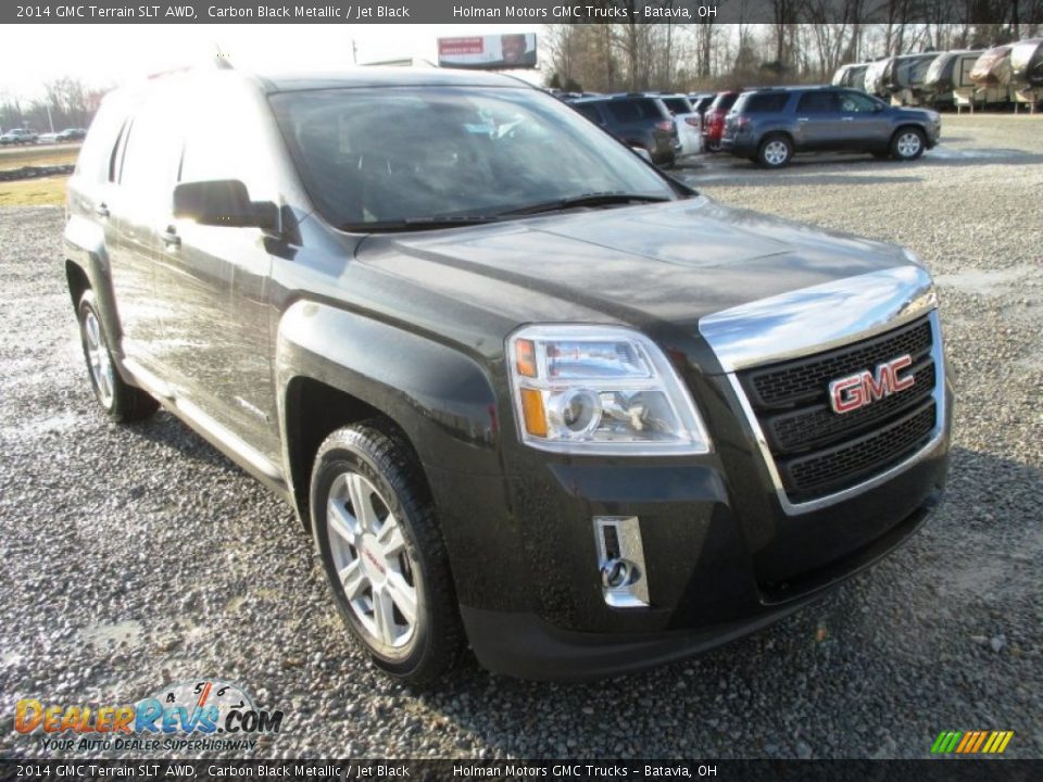 2014 GMC Terrain SLT AWD Carbon Black Metallic / Jet Black Photo #2