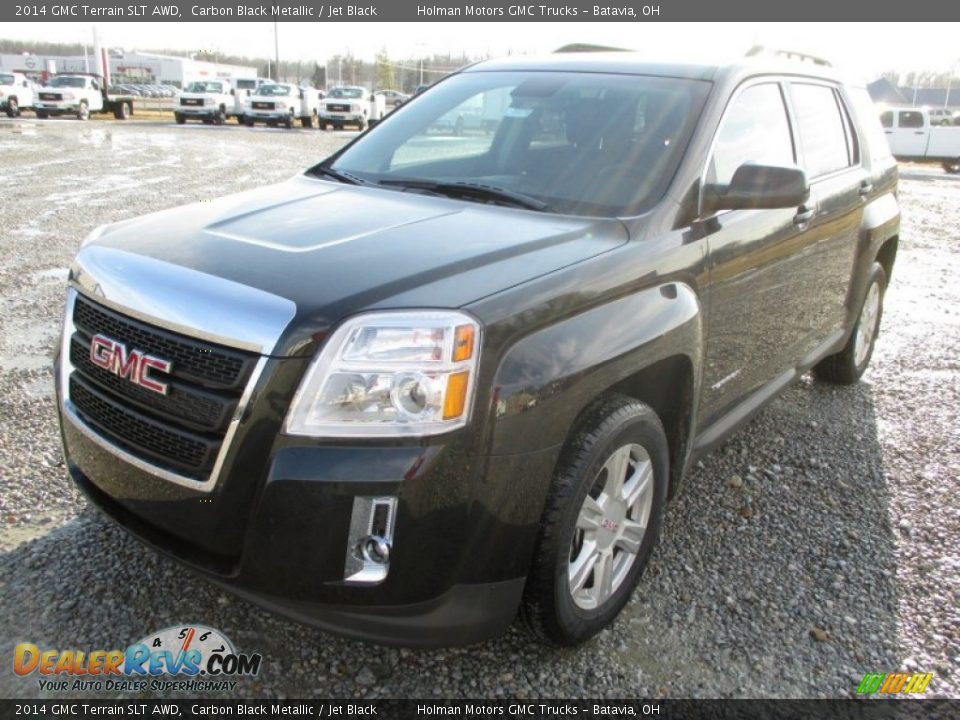 2014 GMC Terrain SLT AWD Carbon Black Metallic / Jet Black Photo #3