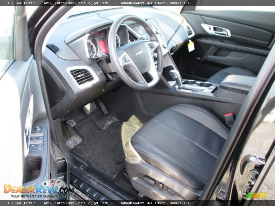 2014 GMC Terrain SLT AWD Carbon Black Metallic / Jet Black Photo #6
