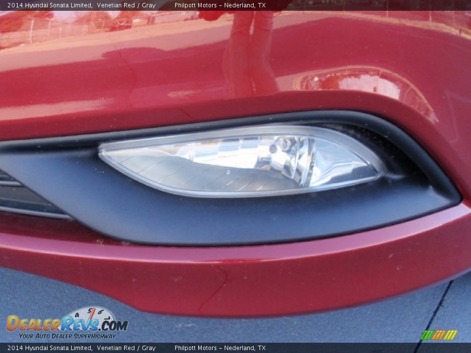 2014 Hyundai Sonata Limited Venetian Red / Gray Photo #10