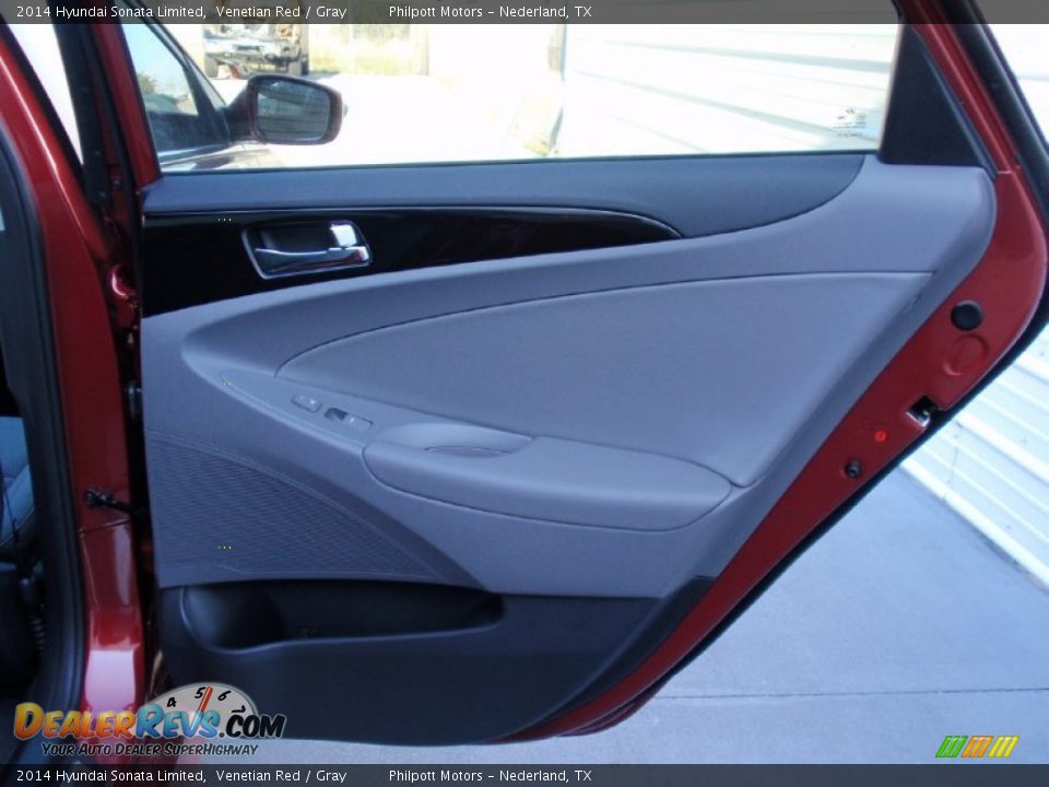 2014 Hyundai Sonata Limited Venetian Red / Gray Photo #20