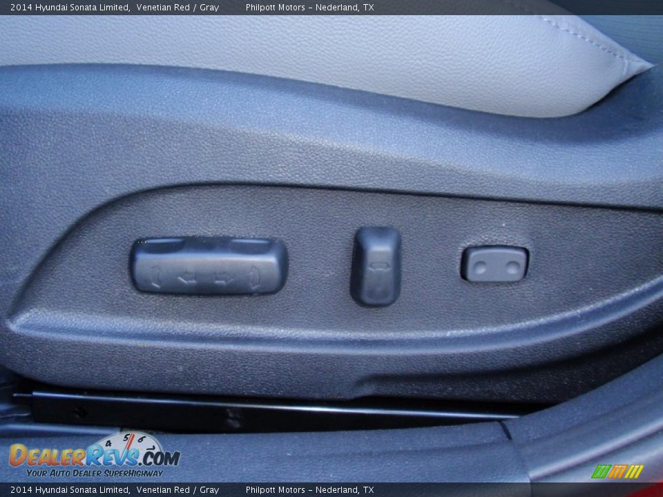 2014 Hyundai Sonata Limited Venetian Red / Gray Photo #28