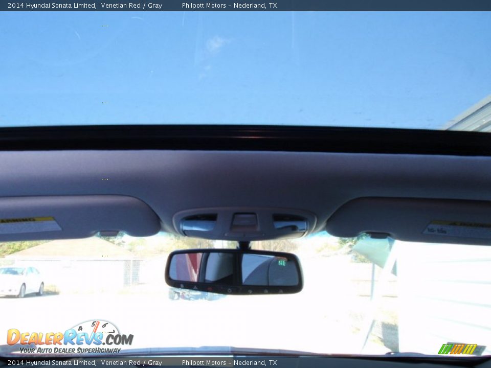 2014 Hyundai Sonata Limited Venetian Red / Gray Photo #29