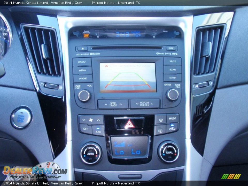 2014 Hyundai Sonata Limited Venetian Red / Gray Photo #31