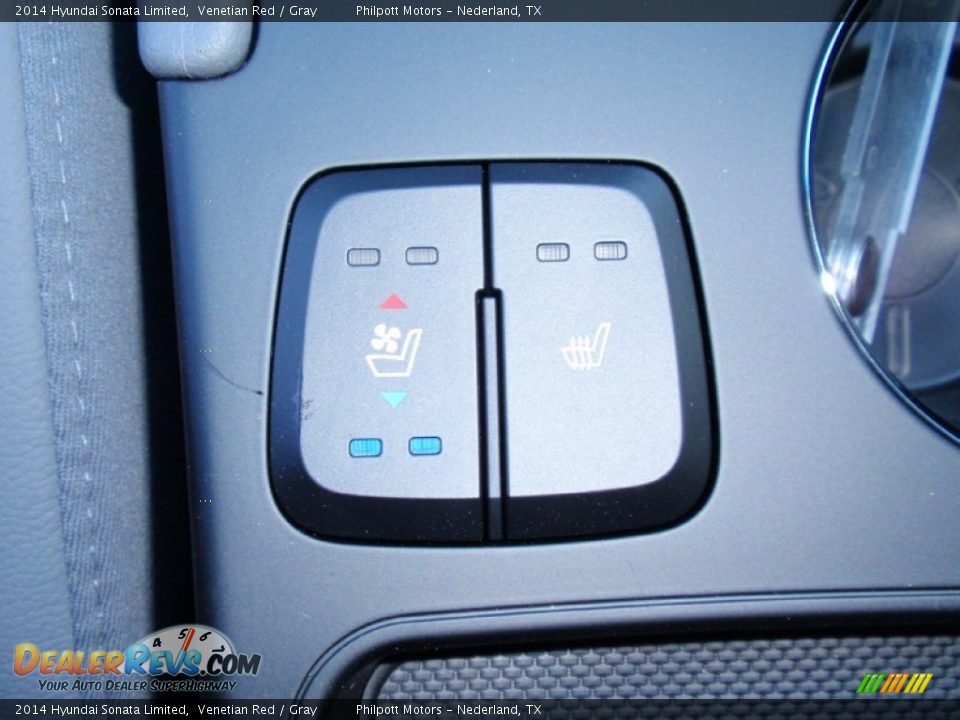 2014 Hyundai Sonata Limited Venetian Red / Gray Photo #32