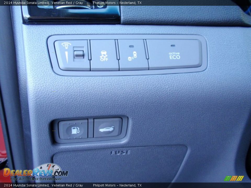 2014 Hyundai Sonata Limited Venetian Red / Gray Photo #35