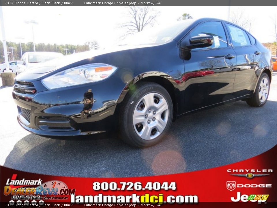 2014 Dodge Dart SE Pitch Black / Black Photo #1
