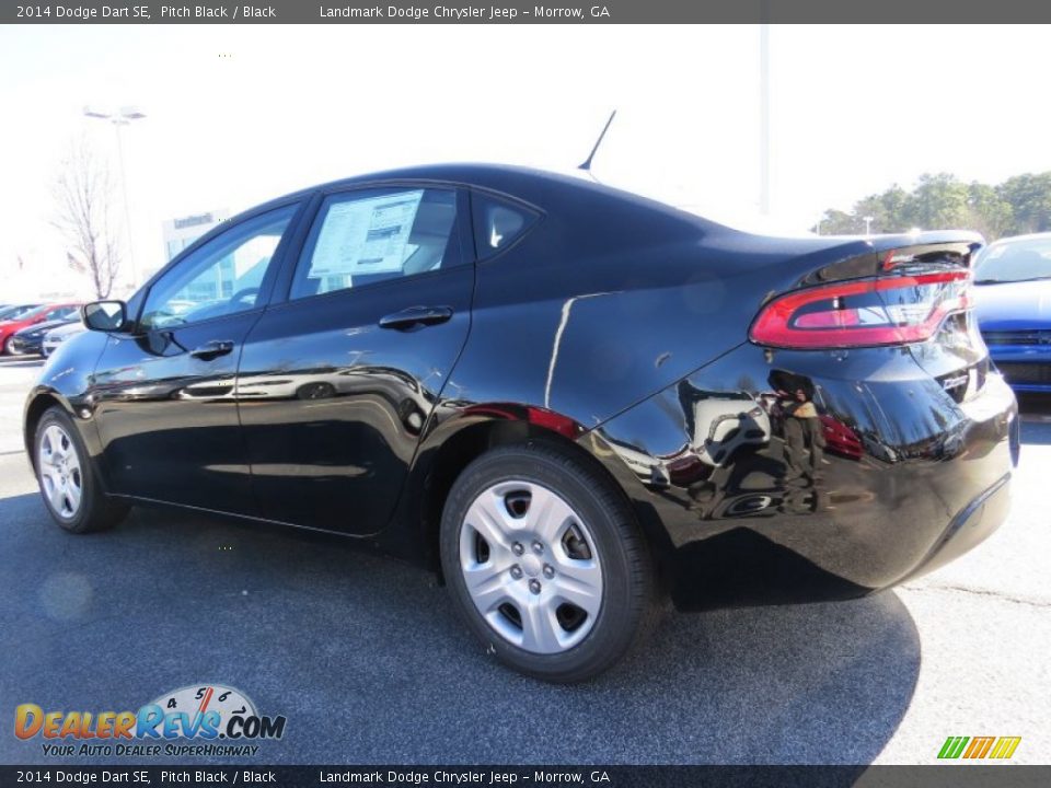 2014 Dodge Dart SE Pitch Black / Black Photo #2