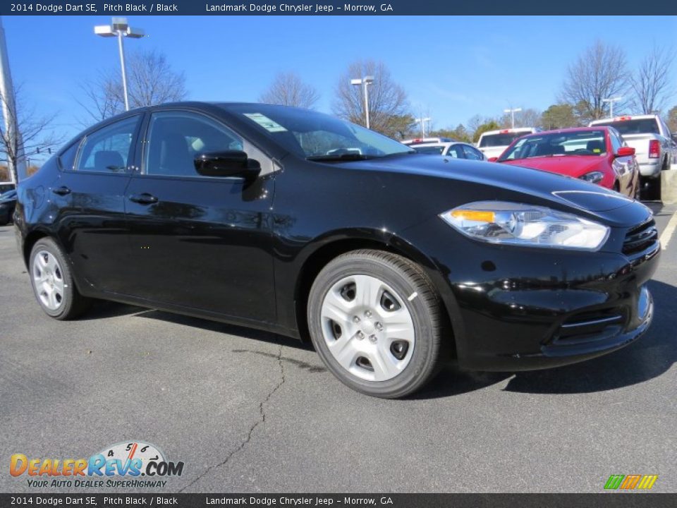 Pitch Black 2014 Dodge Dart SE Photo #4