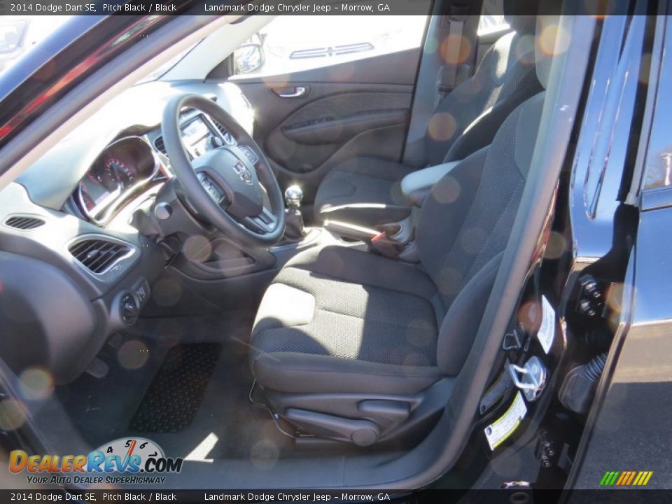2014 Dodge Dart SE Pitch Black / Black Photo #6