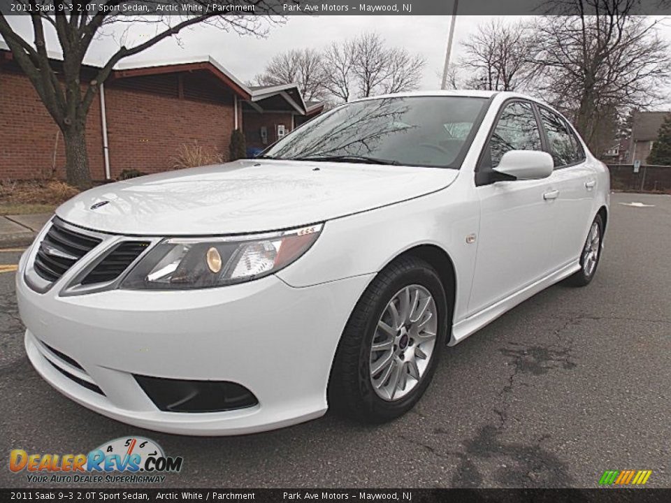 2011 Saab 9-3 2.0T Sport Sedan Arctic White / Parchment Photo #1