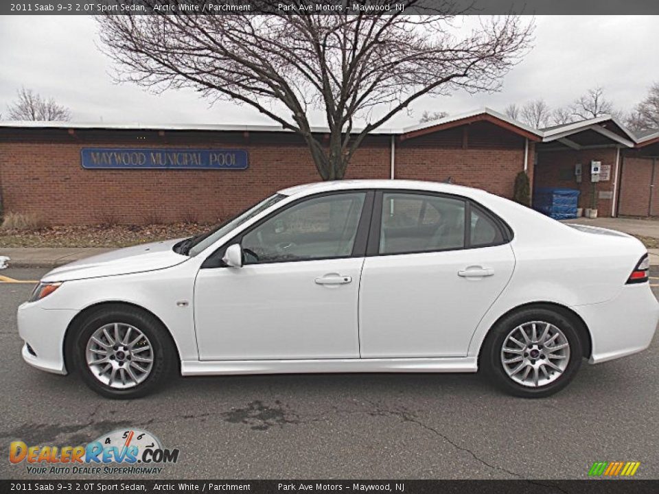 2011 Saab 9-3 2.0T Sport Sedan Arctic White / Parchment Photo #2
