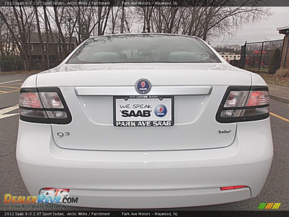 2011 Saab 9-3 2.0T Sport Sedan Arctic White / Parchment Photo #4