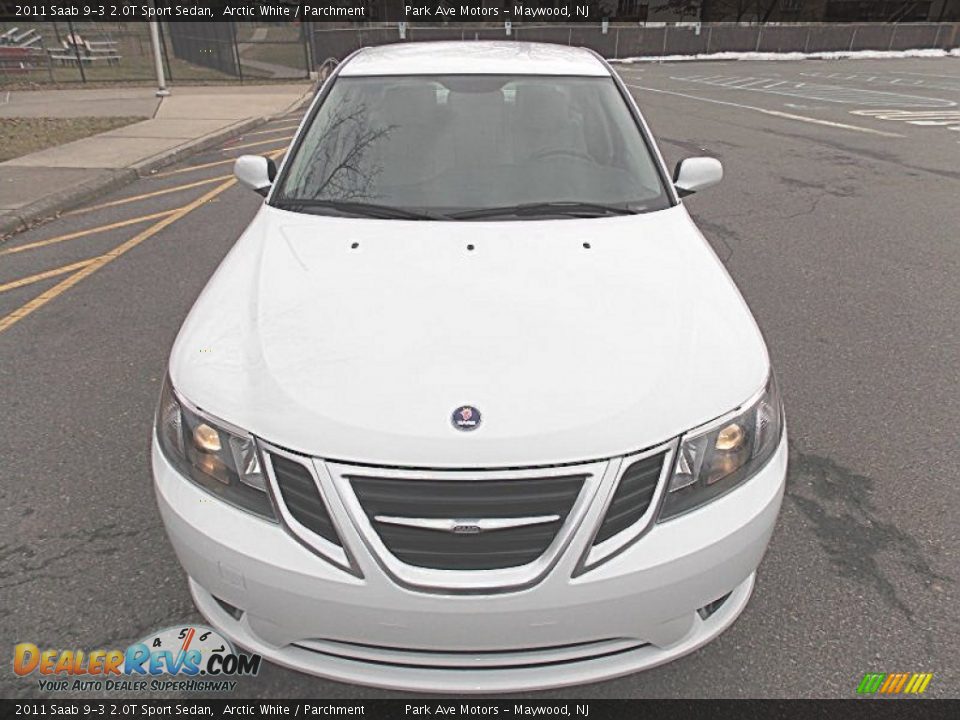 2011 Saab 9-3 2.0T Sport Sedan Arctic White / Parchment Photo #9