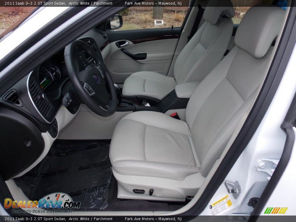 2011 Saab 9-3 2.0T Sport Sedan Arctic White / Parchment Photo #12