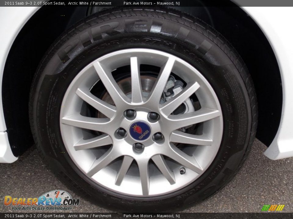 2011 Saab 9-3 2.0T Sport Sedan Arctic White / Parchment Photo #24