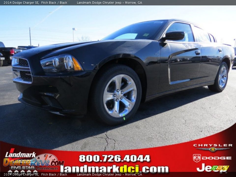 2014 Dodge Charger SE Pitch Black / Black Photo #1