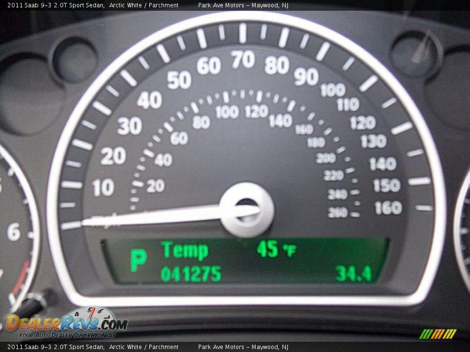 2011 Saab 9-3 2.0T Sport Sedan Arctic White / Parchment Photo #28