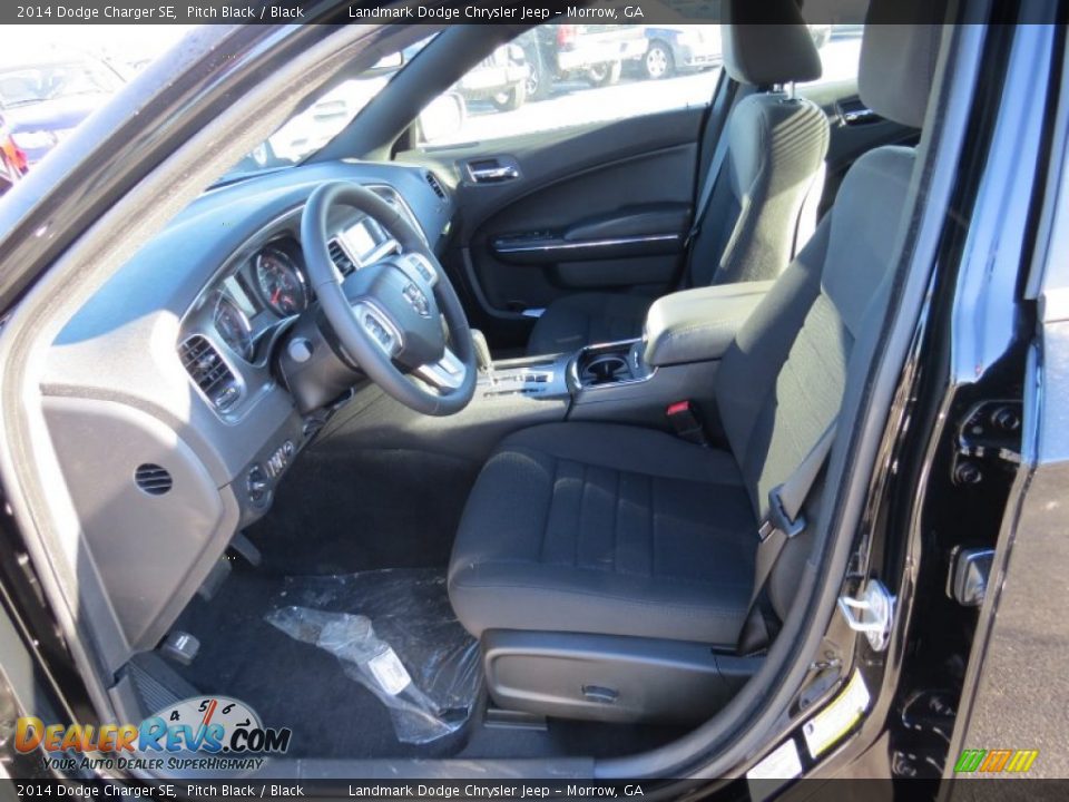 2014 Dodge Charger SE Pitch Black / Black Photo #6