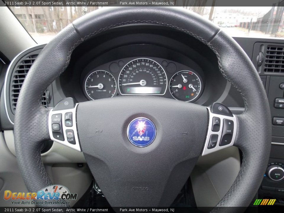 2011 Saab 9-3 2.0T Sport Sedan Arctic White / Parchment Photo #29