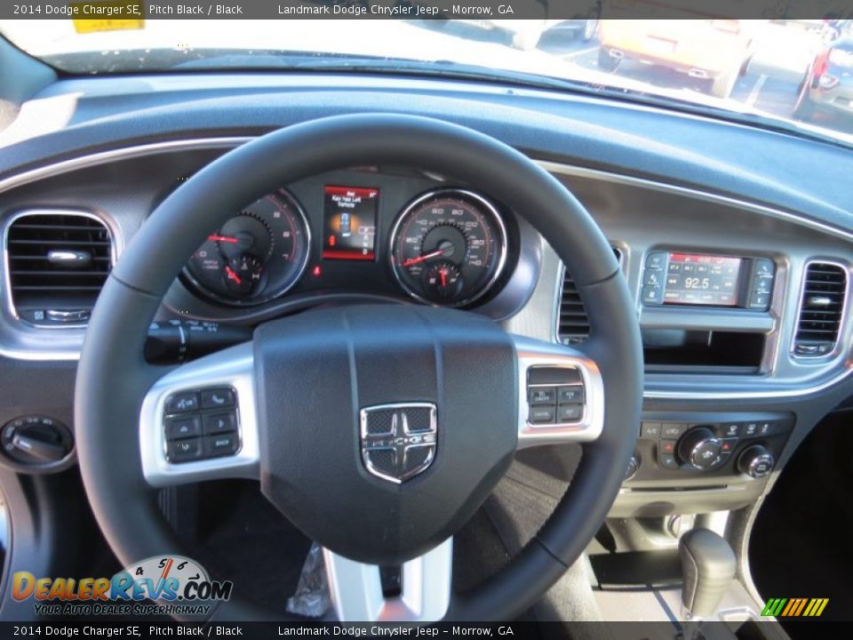 2014 Dodge Charger SE Pitch Black / Black Photo #7