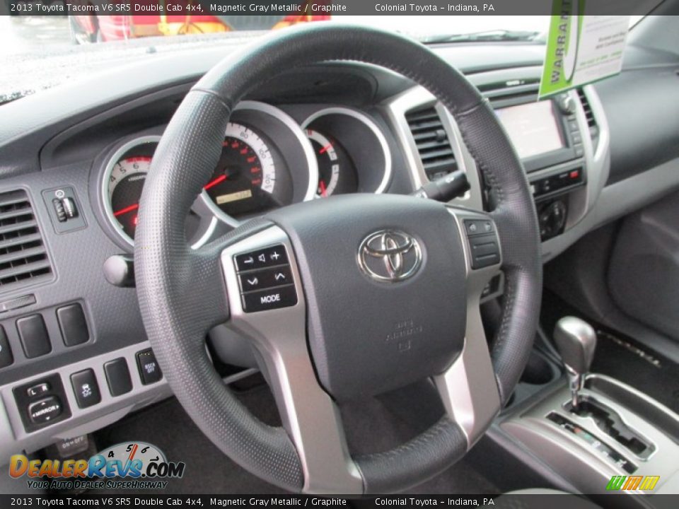 2013 Toyota Tacoma V6 SR5 Double Cab 4x4 Magnetic Gray Metallic / Graphite Photo #15