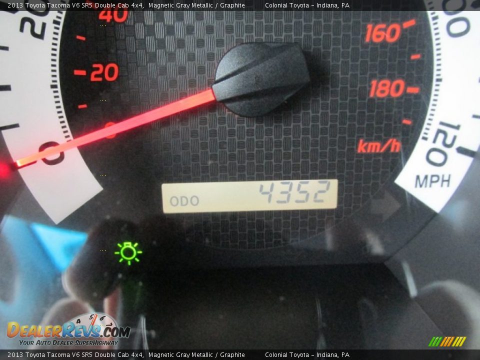 2013 Toyota Tacoma V6 SR5 Double Cab 4x4 Magnetic Gray Metallic / Graphite Photo #20