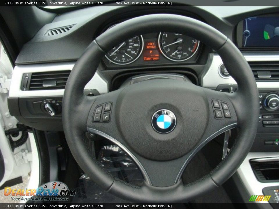 2013 BMW 3 Series 335i Convertible Alpine White / Black Photo #19