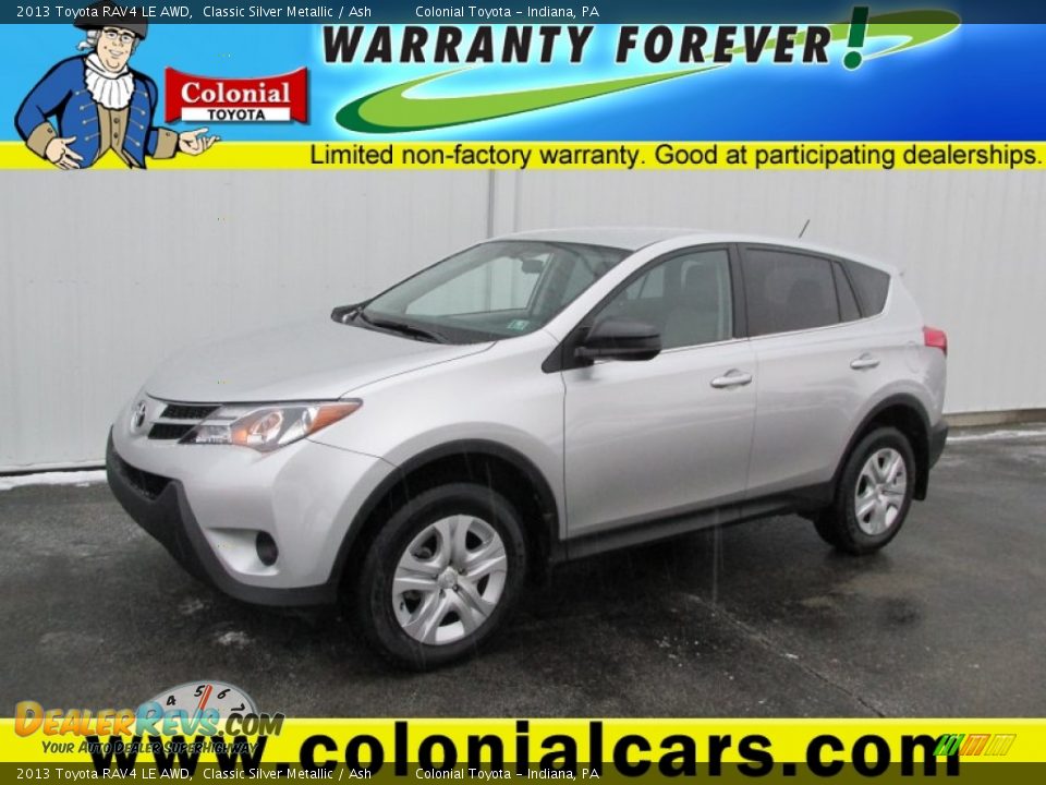 2013 Toyota RAV4 LE AWD Classic Silver Metallic / Ash Photo #1