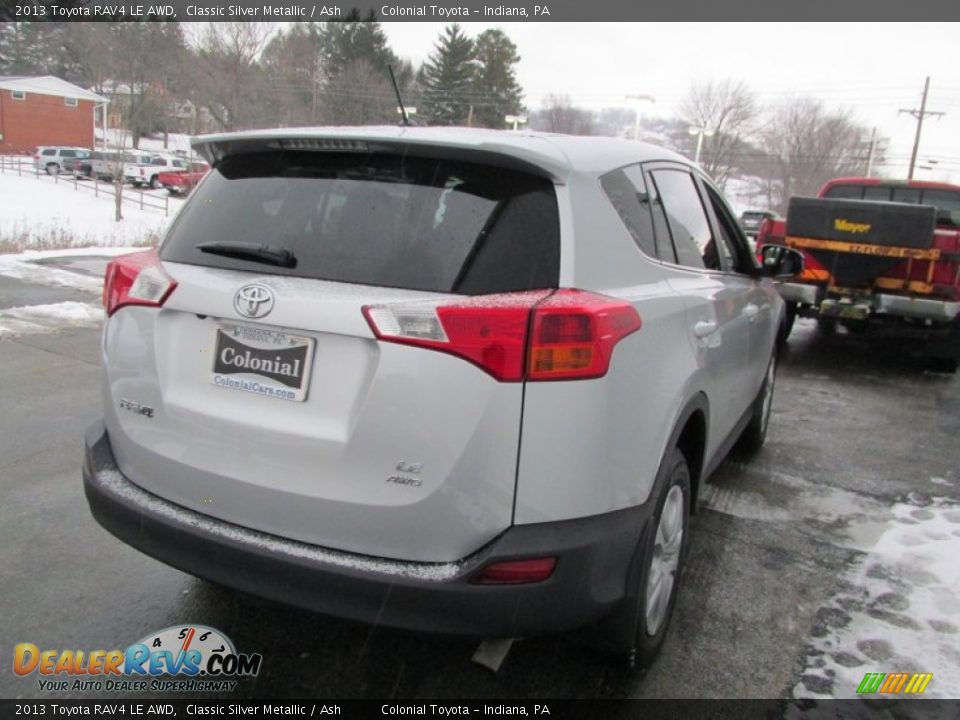 2013 Toyota RAV4 LE AWD Classic Silver Metallic / Ash Photo #6