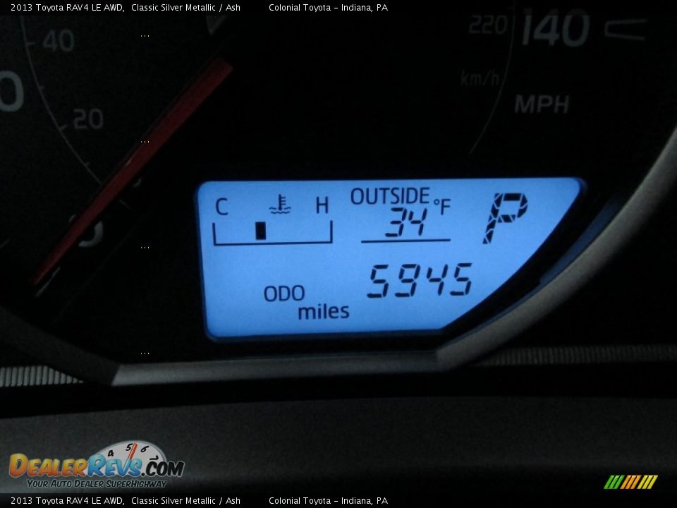 2013 Toyota RAV4 LE AWD Classic Silver Metallic / Ash Photo #19