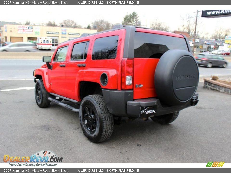 2007 Hummer H3 Victory Red / Ebony Black Photo #4