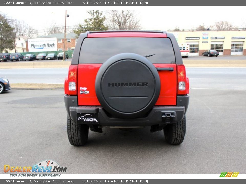 2007 Hummer H3 Victory Red / Ebony Black Photo #5