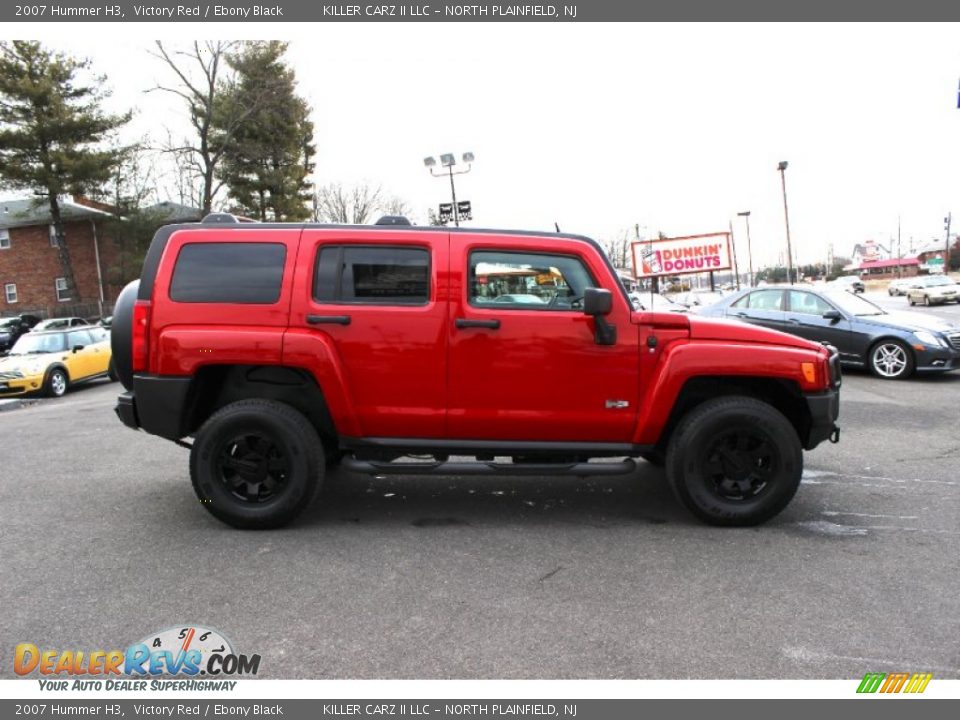 2007 Hummer H3 Victory Red / Ebony Black Photo #7
