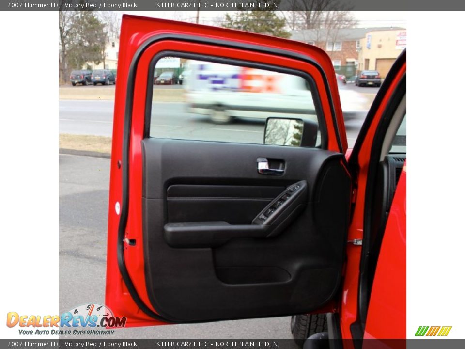 2007 Hummer H3 Victory Red / Ebony Black Photo #10