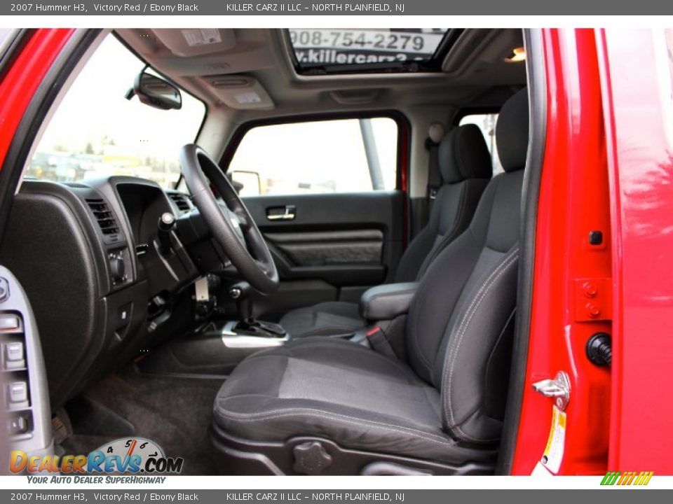 2007 Hummer H3 Victory Red / Ebony Black Photo #13