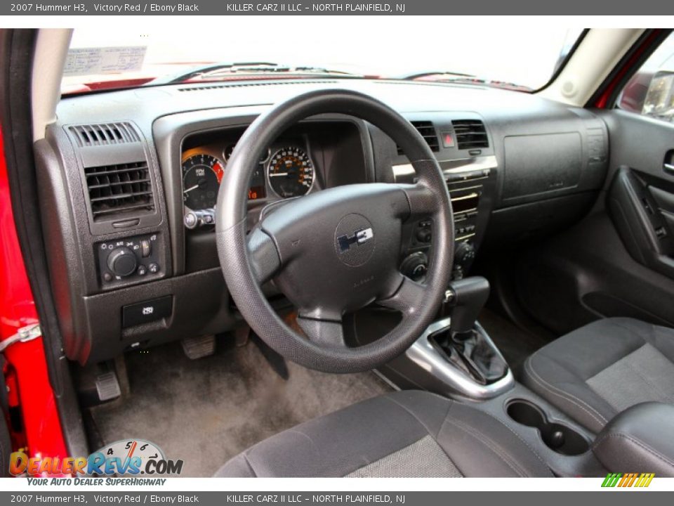 Ebony Black Interior - 2007 Hummer H3  Photo #15