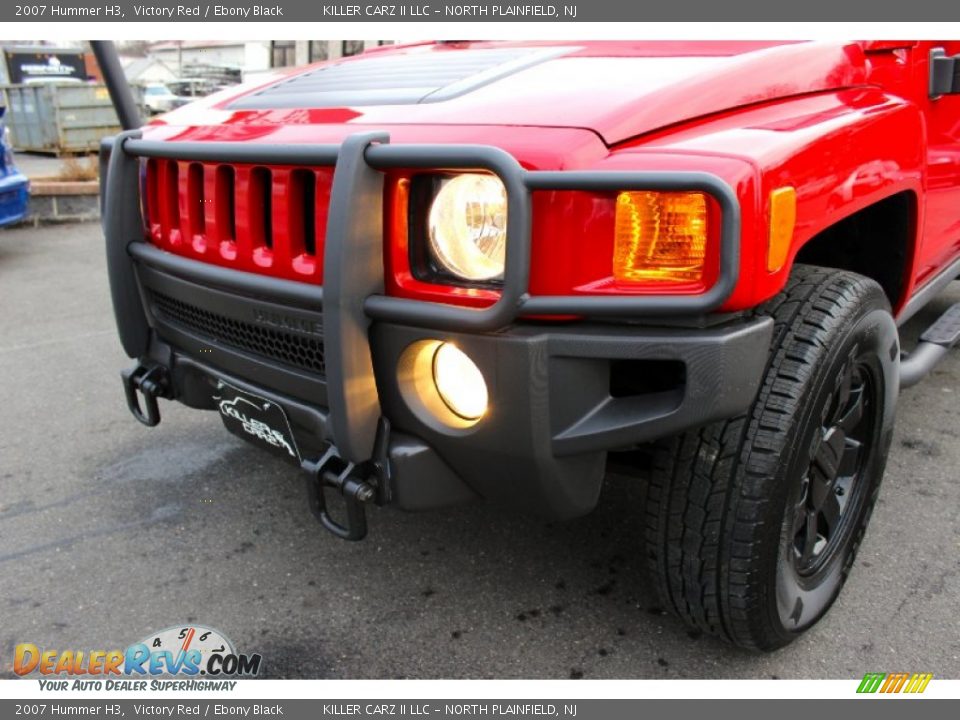 2007 Hummer H3 Victory Red / Ebony Black Photo #28