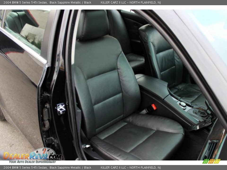 2004 BMW 5 Series 545i Sedan Black Sapphire Metallic / Black Photo #20