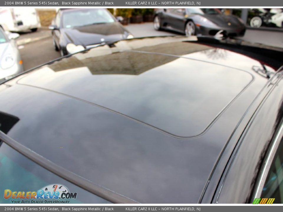2004 BMW 5 Series 545i Sedan Black Sapphire Metallic / Black Photo #28