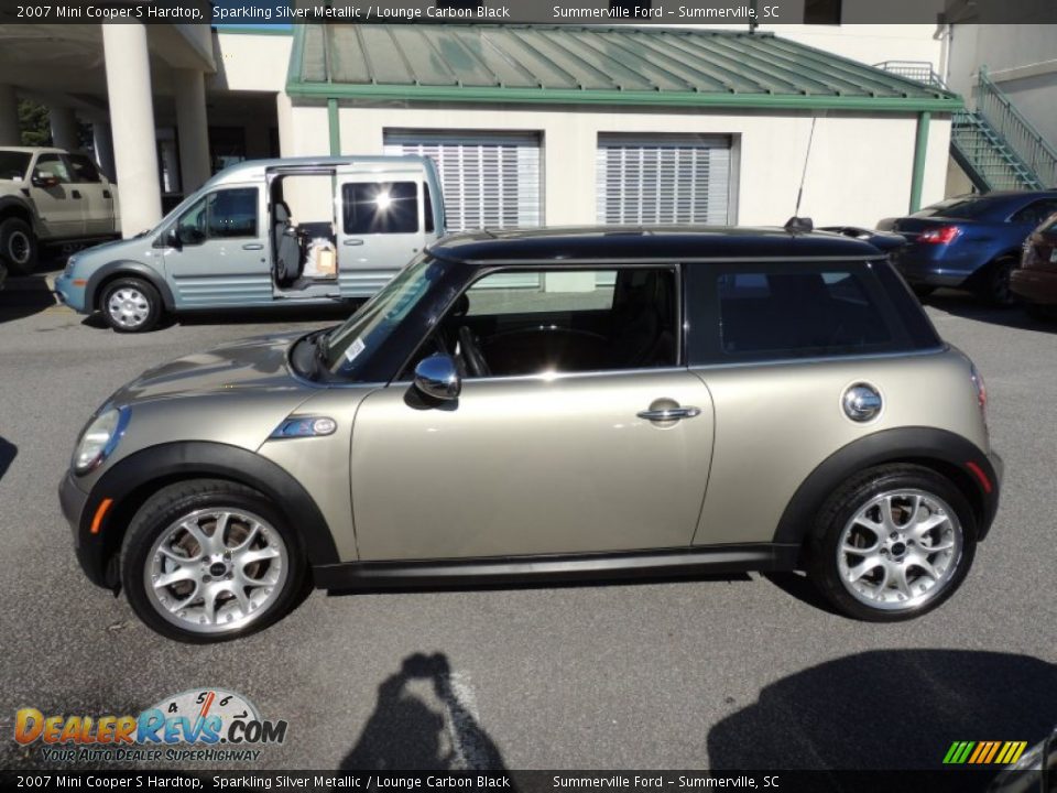 2007 Mini Cooper S Hardtop Sparkling Silver Metallic / Lounge Carbon Black Photo #2