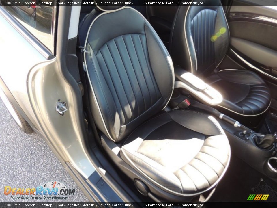 2007 Mini Cooper S Hardtop Sparkling Silver Metallic / Lounge Carbon Black Photo #7