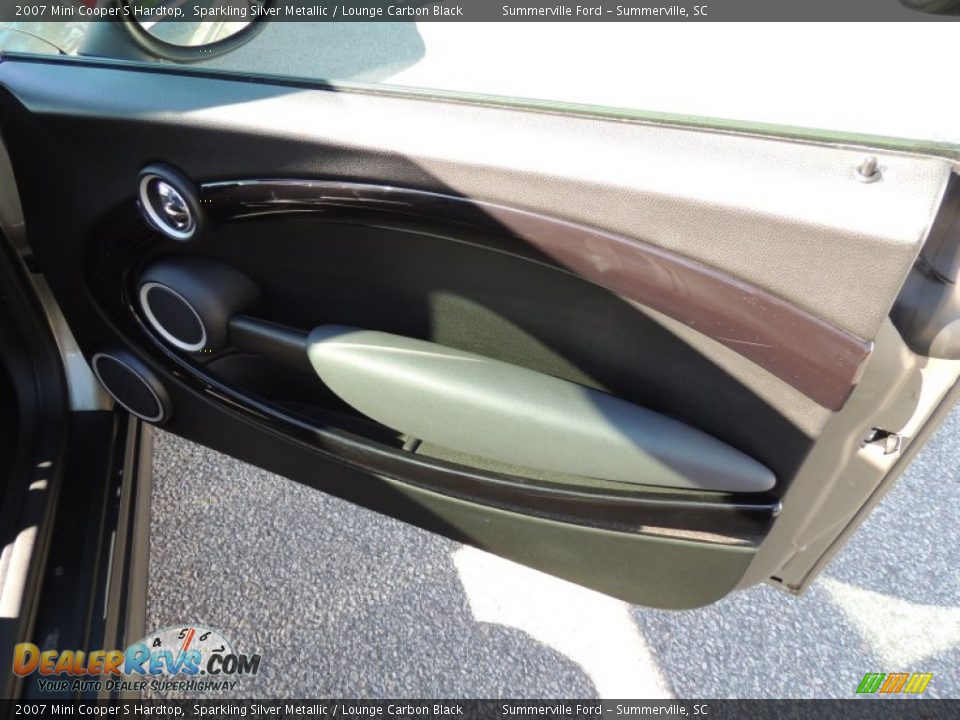 2007 Mini Cooper S Hardtop Sparkling Silver Metallic / Lounge Carbon Black Photo #8