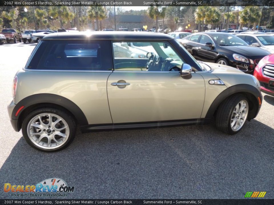 2007 Mini Cooper S Hardtop Sparkling Silver Metallic / Lounge Carbon Black Photo #9